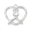 Brass Micro Pave Cubic Zirconia Pendants LS-ZIRC-P122-01D-P01-1