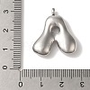 Non-Tarnish Ion Plating(IP) 304 Stainless Steel Pendants STAS-M017-08P-01-3