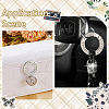 16Pcs Alloy Rhinestone Spring Gate Rings FIND-SP0004-52B-6