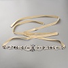 Flower Full Crystal & Montana Rhinestone Handmade Bridal Belts for Wedding Dresses AJEW-WH20006-233A-04-1