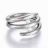 304 Stainless Steel Wide Band Finger Rings RJEW-E153-18P-18mm-2