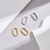 6 Pairs 2 Colors 304 Stainless Steel Huggie Hoop Earrings STAS-UN0025-25-4