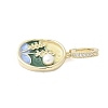Brass Enamel Pendants LS-KK-F886-01G-04-2