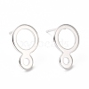 201 Stainless Steel Stud Earring Findings STAS-K241-21S-1