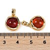 Natural Carnelian(Dyed & Heated) Charms KK-P283-51G-3