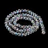 Transparent Electroplate Glass Beads Strands X-GLAA-Q099-C01-14-1-3