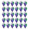 50Pcs Autumn Theme Grape Resin Pendants RESI-GA0001-45-1