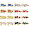 16Pcs 8 Colors Game Day Polyester Computerized Embroidery Cloth Iron on/Sew on Patches DIY-ME0001-93-1