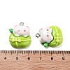 Cat Shape Resin Pendants RESI-R450-05B-3