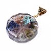 Transparent Epoxy Resin Alchemy Pendants RESI-T049-06-3