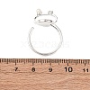 Brass Micro Pave Cubic Zirconia Cuff Rings RJEW-P172-02P-3
