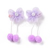 Flower Cloth Metallic Alligator Hair Clips PHAR-D013-01D-2