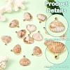 15Pcs Plating Acrylic Pendants OACR-YW0002-61-3