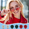 120Pcs 3 Colors Pave Disco Ball Beads RB-PH0001-42-6