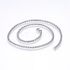 Non-Tarnish 304 Stainless Steel Wheat Chain Necklaces NJEW-F227-05P-01-1