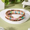 Coconut Beads Stretch Bracelets Set BJEW-JB07006-2