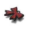 Red and Black Double Screen Alloy Pendants FIND-Z067-01B-05-2