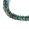 Natural Chrysocolla and Lapis Lazuli Beads Strands G-P542-A03-02-4