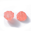 Transparent Baking Painted Glass Beads DGLA-T002-08D-2