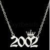 Crown Birth Year 201 Stainless Steel Pendant Necklaces for Women FS-WG4E8F2-63-1