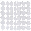 40Pcs Transparent Acrylic Disc Big Pendants ZXFQ-FS0001-01-1
