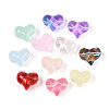 Baking Paint Transparent Glass Beads DGLA-N018-08-1