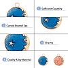 DICOSMETIC 60Pcs 2 Colors Alloy Enamel Pendants FIND-DC0002-84-3