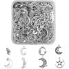 SUPERFINDINGS 112Pcs 8 Style Tibetan Style Alloy Pendants FIND-FH0005-05-1