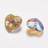 Faceted Glass Rhinestone Charms RGLA-F054-12x12-223PS-2