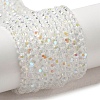 Electroplate Transparent Glass Beads Strands LS-EGLA-A035-T3mm-L19-1