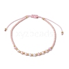 Glass Braided Bead Bracelets BJEW-JB11418-02-2