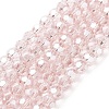 Electroplate Transparent Glass Beads Strands LS-EGLA-A035-T6mm-A20-1