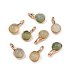 Natural Prehnite Charms G-N326-141C-2