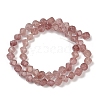 Natural Strawberry Quartz Beads Strands G-A257-A07-01-3