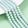 Baking Painted Pearlized Glass Pearl Bead Strands HY-N002-5mm-B01-1