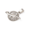 Brass Micro Pave Cubic Zirconia Pendants KK-F917-05A-P-2
