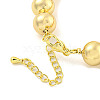 Rack Plating Round Brass & ABS Imitation Pearl Beaded Bracelets BJEW-P322-15G-3