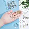 16Pcs 2 Colors 304 Stainless Steel Open Back Bezel Pendants PALLOY-UN00034-4