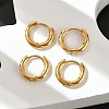 Ion Plating(IP) 304 Stainless Steel Huggie Hoop Earrings EJEW-G272-01-8mm-G-3