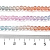 Transparent Painted Glass Beads Strands X1-DGLA-A034-T4mm-A19-3