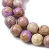 Natural Lepidolite/Purple Mica Stone Beads Strands G-K401-A01-8mm-4