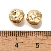 Brass Micro Pave Cubic Zirconia Beads KK-Q001-21G-3