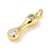 Rack Plating Brass Micro Pave Cubic Zirconia Pendants KK-A200-24G-I-2