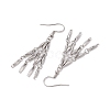 304 Stainless Steel Link Bar Dangle Earrings EJEW-JE05964-02-4