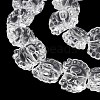 Electroplate Baking Paint Transparent Glass Beads Strands GL-CBA17FF-02L-3