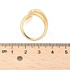 Rack Plating Brass Hollow Teardrop Open Cuff Rings RJEW-D009-01G-4