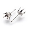 Tarnish Resistant 304 Stainless Steel Stud Earring Findings STAS-P221-20D-P-2