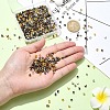 1200Pcs 15 Styles Iron and Brass Crimp Beads FIND-YW0004-74-3