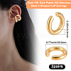 2 Pairs 303 Stainless Steel Cuff Earrings EJEW-BBC0002-25G-2