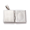 Tarnish Resistant 304 Stainless Steel Locket Pendants STAS-K197-02P-4